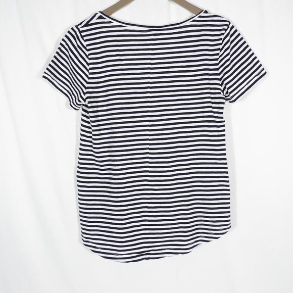 Women's | Banana Republic | Navy Stripes Scoop Neck Top - M - Picture 5 of 10